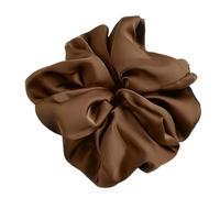 Large Hair Bobbles for Women, Soft Hair Rings, Elastic Thick Bands, Scrunchies Satin Hair Bands, Hair Ring of the Colon, Hair Accessories Hair Bands Hold for Ponytail Holder, Dark Brown