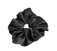 Large Hair Bobbles for Women, Soft Hair Rings, Elastic Thick Bands, Scrunchies Satin Hair Bands, Hair Ring of the Colon, Hair Accessories Hair Bands Hold for Ponytail Holder, Black