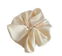 Large Hair Bobbles for Women, Soft Hair Rings, Elastic Thick Bands, Scrunchies Satin Hair Bands, Hair Ring of the Colon, Hair Accessories Hair Bands Hold for Ponytail Holder, Off-White
