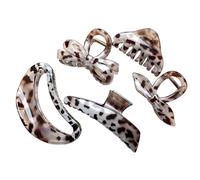Large Hair Claw Multiple Styles，Bright Hair Clip for Women MediumThick Hair and Long Hair，Leopard Print Large Fashion Accessories for Women Girls
