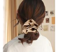 Large Hair Scrunchie Jumbo Three Layer Oversized Ponytail Holder Thick Hair Volumizing Hair Accessory Giant Elastic Hair Tie for Women