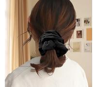 Large Hair Scrunchie Jumbo Three Layer Oversized Ponytail Holder Thick Hair Volumizing Hair Accessory Giant Elastic Hair Tie for Women