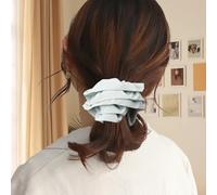 Large Hair Scrunchie Jumbo Three Layer Oversized Ponytail Holder Thick Hair Volumizing Hair Accessory Giant Elastic Hair Tie for Women