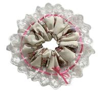 Large Hair Scrunchies Elastic Hair Bobbles Ponytail Holder Hair Scrunchy Vintage Hair Ties Accessories For Women Girl Lace Hair Bands For Women Hair