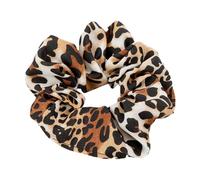 Large Hair Scrunchies Leopard Print Thick Stretchy Intestine Ponytail Holder Seamless Hairs Band for Women Leopard coffee