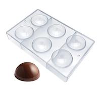 Large Half Ball Chocolate Mold Ball Polycarbonate Mould Chocolate Semi Sphere Mold Tray (Large 2.5inch)