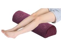 Large Half Moon Bolster Pillow for Legs, Knees, Side Sleepers,Lower Back and Head, Memory Foam Leg Pillows for Sleeping Yoga Bed Half Moon Bolster Pillow with Pillowcase(04,50x20x13cm/20X8X5in)
