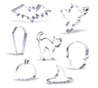 Large Halloween Cookie Cutter Set - 7 Piece - Stainless Steel