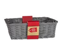 Large Hamper - Take Your Gift Giving Game To A New Level - Includes: Paper Shred, Ribbon, Cellophane Wrap, Gift Tag (Grey)