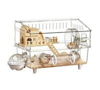Large Hamster Cage 2-Layer Clear Chinchilla House