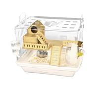Large Hamster Cage - Acrylic Set Golden Bear Reproduction Box, Clear Pet Observation Cage | Easy Assembly Hamster Habitat Gerbils Accessories for