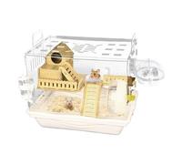 Large Hamster Cage - Acrylic Set Golden Bear Reproduction Box, Clear Pet Observation Cage | Easy Assembly Hamster Habitat Gerbils Accessories for