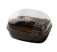 Large Hamster Cage - Large Secure Small Pet Cage, Comfortable Gerbil Home | Hamster Cage Golden Bear Super Villa, Clear Acrylic Hamster Home, Gerbil Enclosure for Small Active Pets