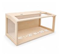 Large Hamster Cage, Transparent Habitat with Openable Top, 100 x 50 x 50 cm