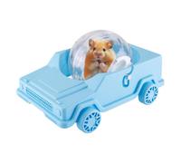 Large Hamster Wheel - Vehicle-shaped Small Animal Movement Toy | Quiet Spinner Hamster Wheels with Adjustable Stand for Hedgehogs | For Stress Relief at Home and Enrichment the Cage