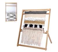 Large Hand-Knitted Machine Kit, Wooden Weaving Loom with Stand, Multi-Craft Frame Weaving Loom for Tapestries, Mats, Carpets, Scarves