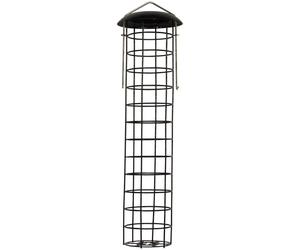 Large Hanging Fatball Bird Feeder with Wire Cage - 45cm Tall, Hammertone Bronze, Suitable for Selections Feeding Stations