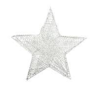 Large Hanging Glitter Star - Silver
