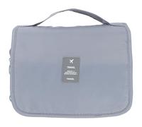 Large Hanging Toiletry Bag with Hook, Polyester Travel Storage | Mesh Visibility, Zipper Closure, Folding Layout, Easy Access for Skincare Items, Commuters and Travelers