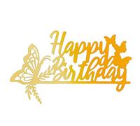Large 'Happy Birthday' Butterfly Themed Metal Cutting Die, Sentiments, Stencil, Card Making, Paper Crafts, Scrapbooking, B3