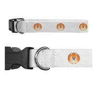 Large 'Happy Round Pomeranian Dog' Dog Collar (PR00066630)