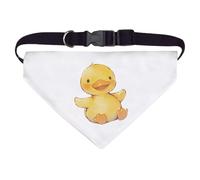 Large 'Happy Yellow Duck Sitting' Dog/Cat/Pet Bandana (PD00062538)