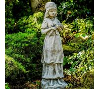Large Harvest Girl Stone Cast Statue