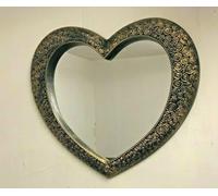 LARGE HEART SHAPE GOLD/BLACK WALL MIRROR HOME DECOR LIVING ROOM WALL MIRROR HEART WALL MIRROR