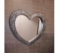 LARGE HEART SHAPE WALL MIRROR HOME DECOR LIVING ROOM WALL MIRROR HEART WALL MIRROR INDOOR OUTDOOR
