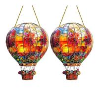 Large Heart-shaped Robin Bird Pendant, Endowing The island With Vitality And Symbolizing Sweetness. It is Perfect For Hanging in Home Decoration Windows, Gardens, Or as a Gift For Friends (Red-2pcs)