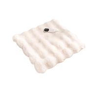 Large Heating Pads, Office Chair Heating Pad, with Auto Shut and Machine Washable, Soft Heated Seat Pad for Rocking Chair Computer Chai(White,40cm)