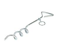 Large Heavy Duty Cork Screw Style Metal Tent Ground Peg Camping Tenting