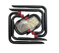 Large Heavy Duty Garage Storage Utility Hooks for Ladder,Tools Hose, Black Wall Mount Garage Hangers Organiser with all fitting & Screws (6 hooks)