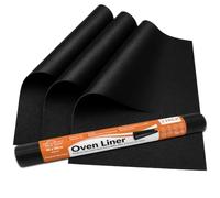 Large Heavy-Duty Oven Liner [3 Pack] - Non-Stick Reusable Oven Liners for Bottom of Oven, Fan Assisted, Electric & Gas Ovens | Dishwasher Safe & Cut to Size | Protects from Spills, Grease & Burnt Food