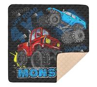 Large Heavy Duty Play Mat Indoor Outdoor Non Toxic for Babies, Infants and Toddlers 50 x 50 cm, Truck Blue