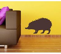 Large Hedgehog Decorative Vinyl Wall Art Sticker Decal Mural. Home, Wall Decor, Mirror, Window, Car (20cm Wide x 12.5cm high, Silver)