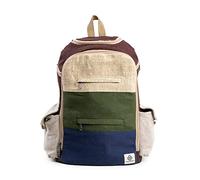 Large Hemp Backpack - Eco Friendly Unisex Rustic Durable by Himalayan Bazaar