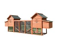 Large Hen House, Poultry Pet Hutch Run Cage, Modern Wooden Chicken Coops with Nesting Boxes, Quail Coop Outdoor for Backyard Small Animals