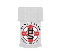 Large HerbSaver Grinder- Medical Grade Plastic Grinder with Razor Sharp Teeth, Pocket-Sized, Durable & Portable - Ideal for Grinding Herbs and Spices (Clear)