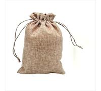 Large Hessian Drawstring Bags 23 * 17cm - 10Pcs Hessian Bags Burlap Sack Drawstring Bag Gift Bag for Jewelry Wedding Christmas Party and DIY Craft