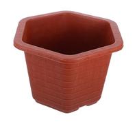 Large Hexagonal Plastic Plant Pot with Drainage for Indoor Orchids, Tea Trees and Outdoor Balcony Planters