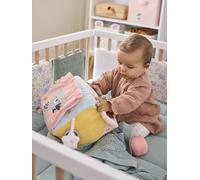 Large Hide & Seek Cube, Koala Bear pink medium solid with desig