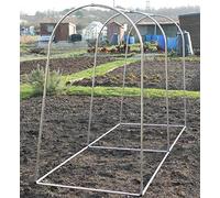 Large High Top Hoop Portable Walk In Domed Cage Different lengths & Covers Available (4.5m Black Bird Netting)