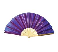 Large Holographic Folding Hand , 25.2 x 12.99 x 0.39 Inches Decorative Lightweight Festival Prop (1 Piece), Party Club Dance Performance Accessory for Men