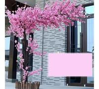 Large Home Decor Artificial Cherry Blossom Trees,Fake Sakura,Real Wood Stems and Lifelike LeavesReplica Artificial Plant for Sakura Flower 3x3m/9.8x9.8ft
