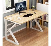 Large Home Office Desk - Sturdy Metal Frame Workstation, Modern Simple Style Study Table, Ideal for Computer & Productivity, Perfect for Remote Work & Gaming