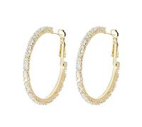 Large Hoop Earrings Circle Geometric Shape Rhinestone Earrings Thin Dangle Gold Elegant Wedding Women Accessories Jewelry for Africa, one size, Alloy Steel, No Gemstone