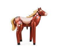 Foil Balloon Horse 101 x 105 cm - XXL Balloon for Helium or Air - Balloon for Children's Birthday Girls Birthday - Animal Foil Balloon Animal Balloon - Birthday Decoration & Party Decoration - Brown