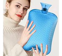 Large Hot Water Bottle 3L Extra Large Capacity Hot Water Bag PVC Clear Hot Water Bag for Hot and Cold Compress, Hand Feet Warmer, Neck and Shoulder Pain Relief