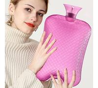 Large Hot Water Bottle, 3L Extra Large Capacity Hot Water Bag, PVC Clear Hot Water Bag for Hot and Cold Compress, Hand Feet Warmer, Neck and Shoulder Pain Relief